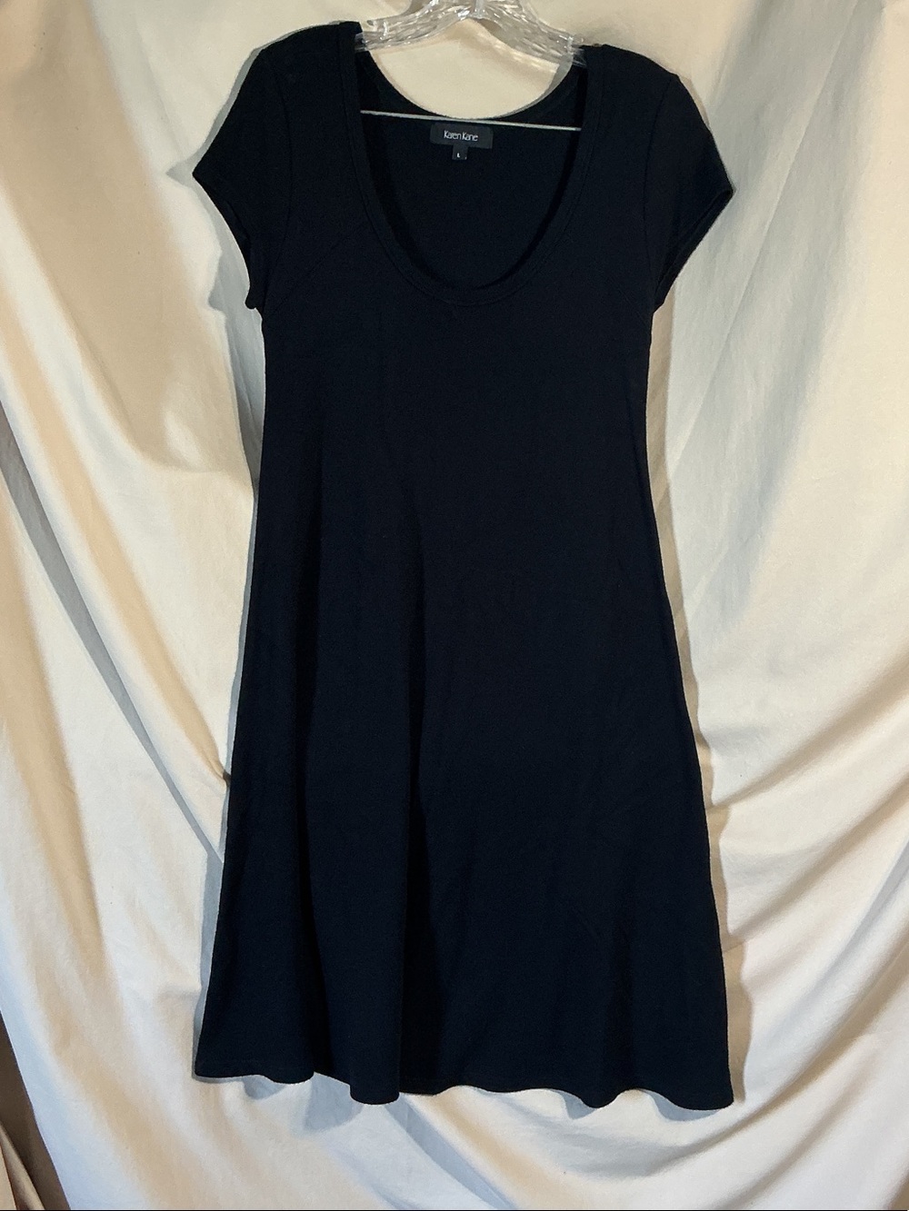 Karen Kane Black Scoop Neck Mini Dress